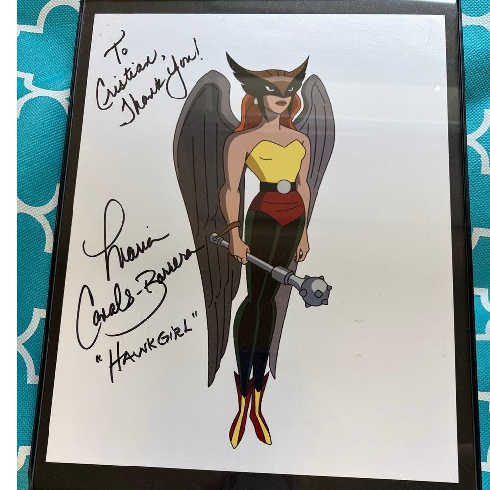 MARIA CANALS-BARRERA SIGNED REPRINT JUSTICE LEAGUE HAWKGIRL 8"x10" Photograph
